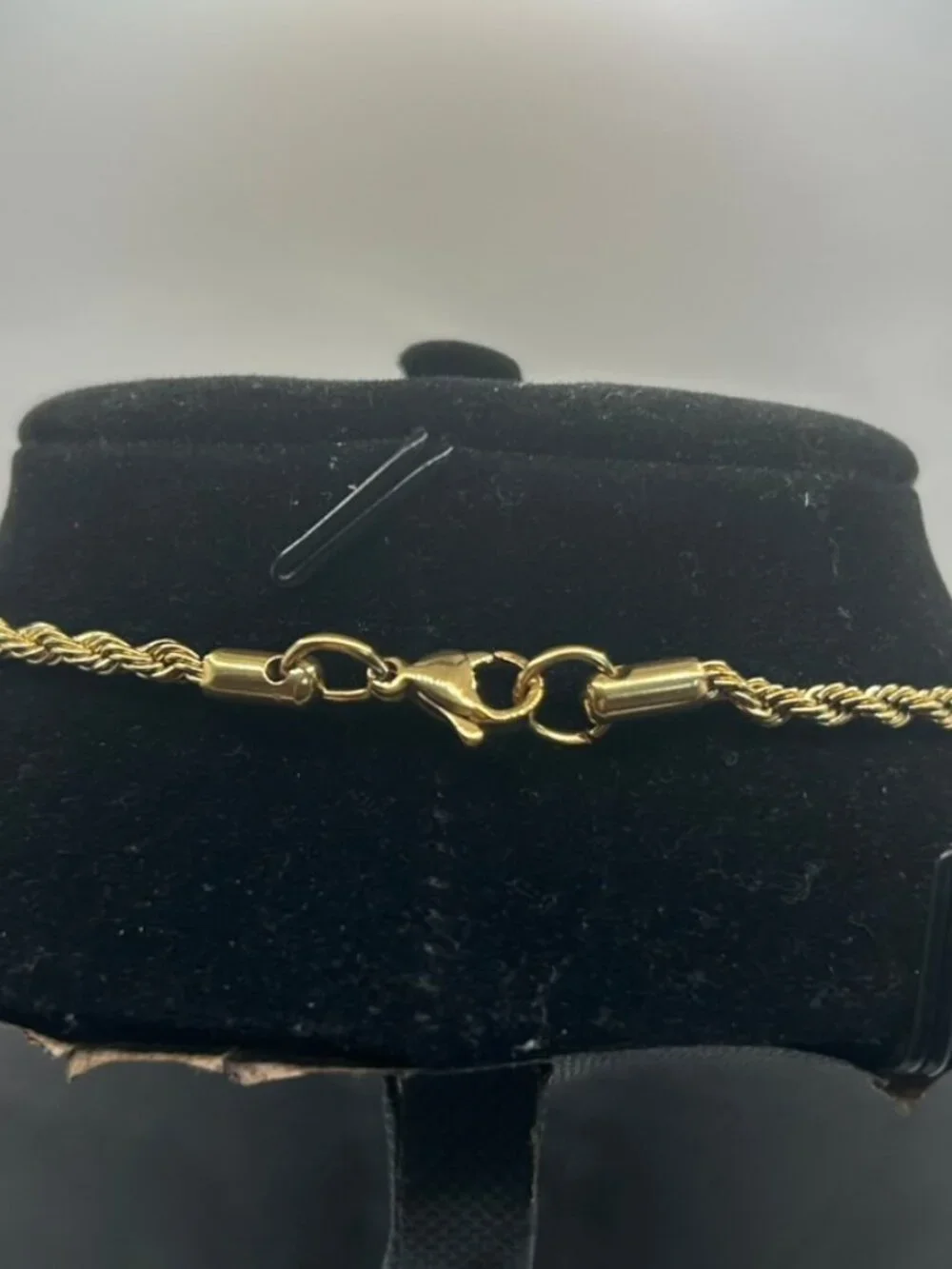 Womens Cute Real Gold Rope Chain Plated 3mm 16 Inch High Quality Non Tarnish